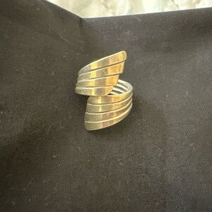 STERLING SILVER Vintage Dominic Dinouart Designs DDD Handmade Size 7 Adjustable